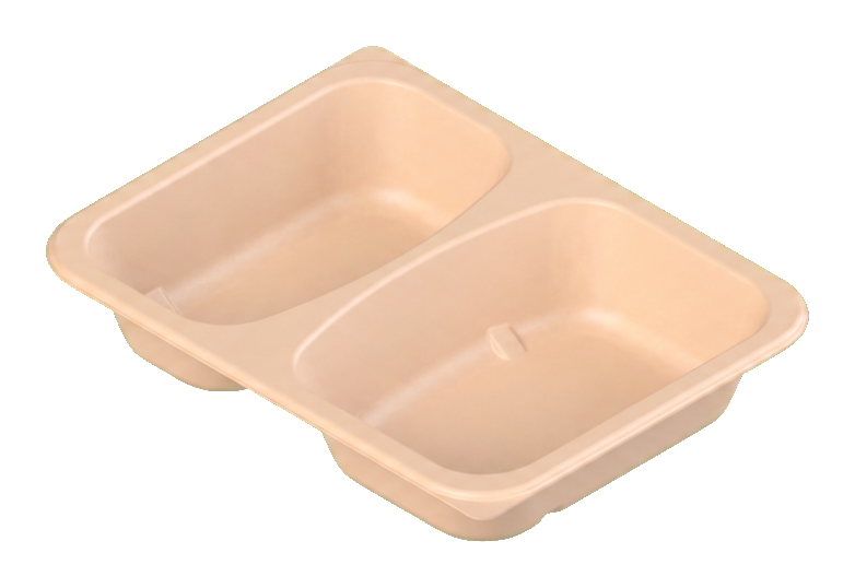 2C Thermofiber ready meal tray 0.6mm